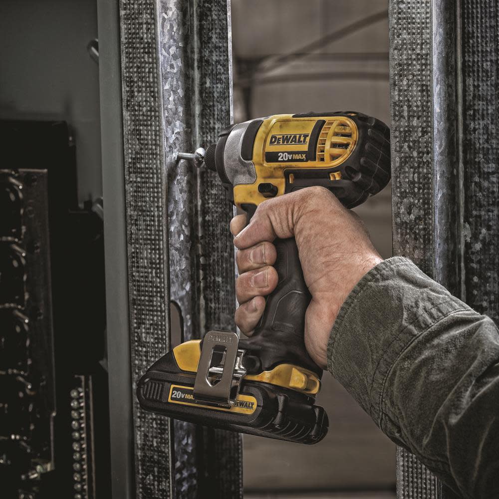 DEWALT DCF885C2 20V MAX* Lithium Ion 1/4″ Impact Driver Kit (1.5Ah) (DCF885C2) - Ascmtools
