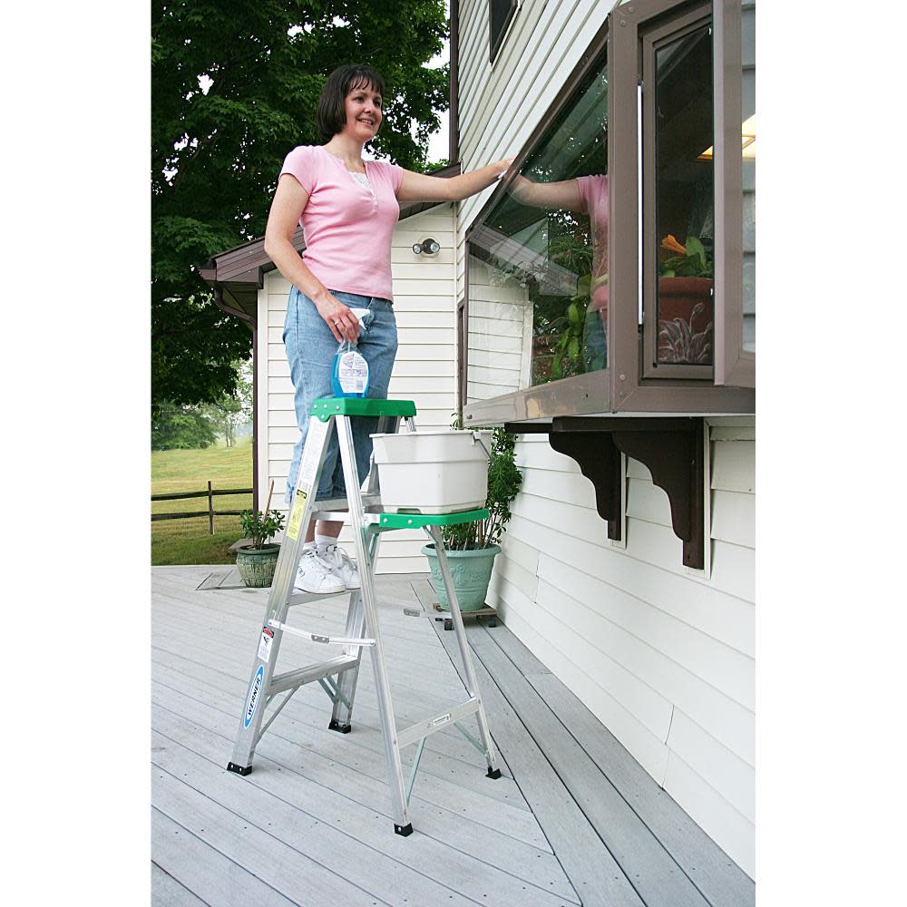 Werner 4 Ft Aluminum Type II Step Ladder - Ascmtools