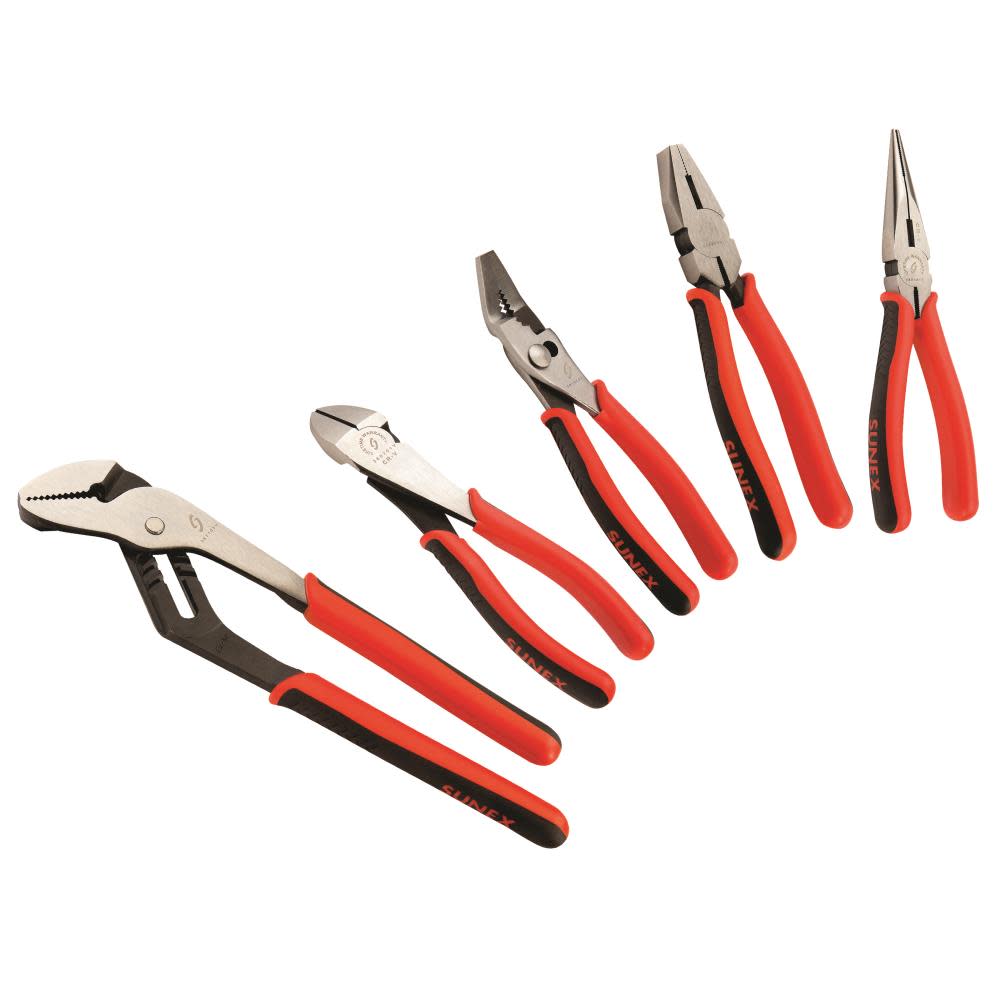 Sunex 5 Pc Multi Purpose Pliers Set - Ascmtools