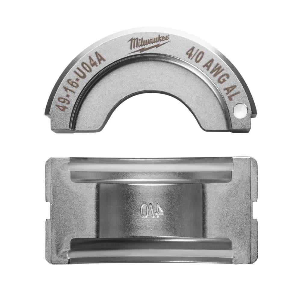 Milwaukee 4/0 Aluminum U Style Die - Ascmtools