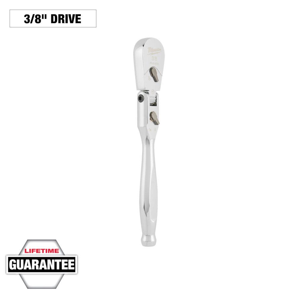 Milwaukee 3/8″ Drive 9″ Flex Head Ratchet - Ascmtools