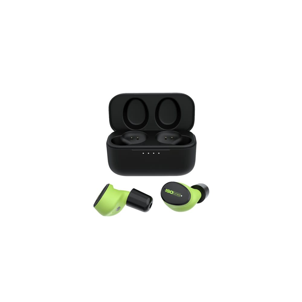 ISOtunes Haven Earbuds Bluetooth 25dB Safety Green - Ascmtools