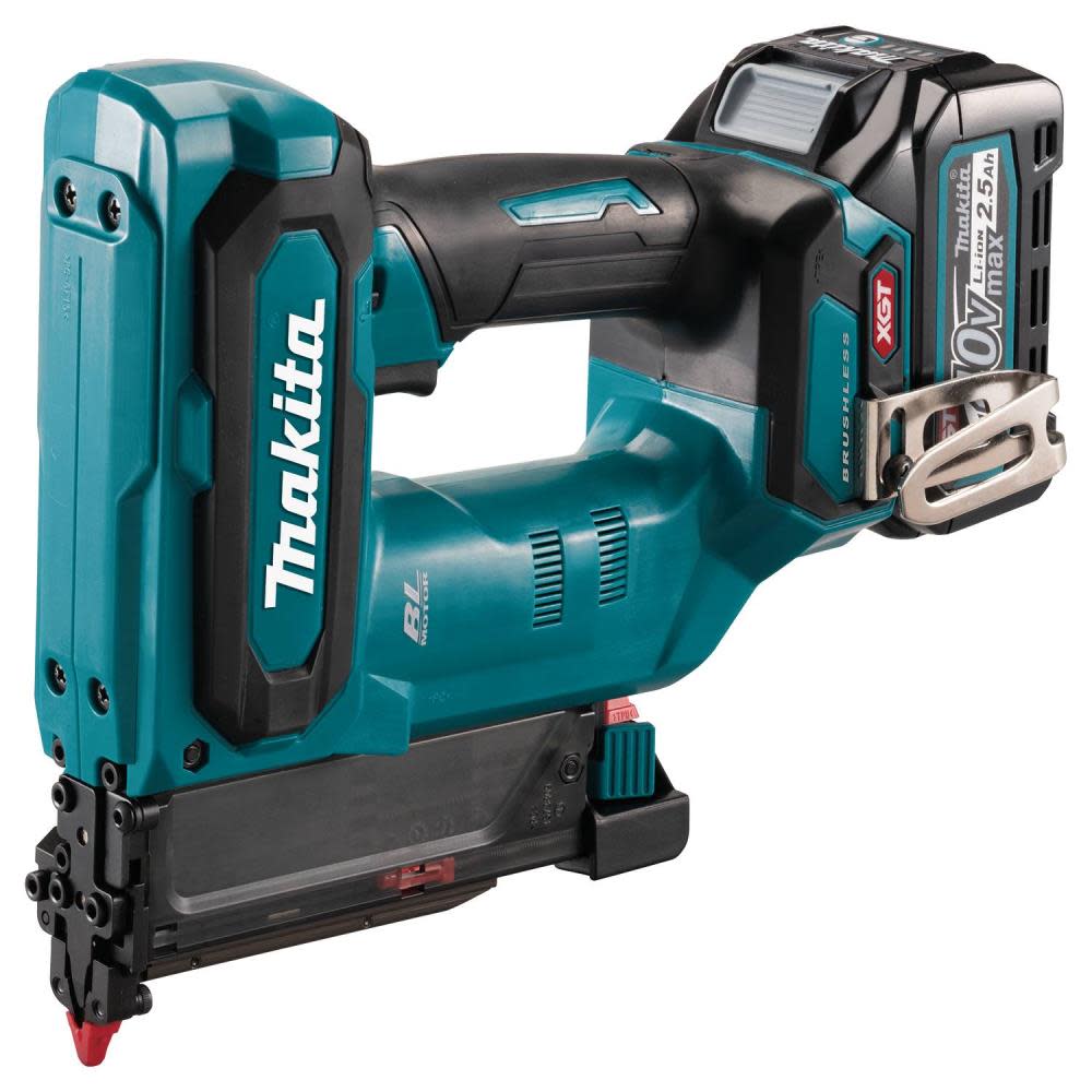 Makita 40V max XGT Pin Nailer Kit Brushless Cordless 23 Gauge 2.5Ah - Ascmtools
