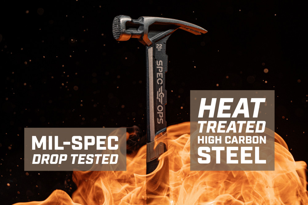 Spec Ops 22oz Milled Face Framing Hammer - Ascmtools