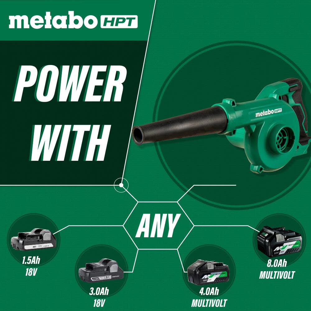 Metabo HPT 18V MultiVolt Compact Blower Cordless Bare Tool - Ascmtools
