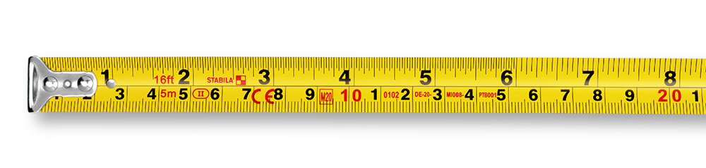 Stabila Tape Measure BM 100 5M 16 Feet CM+Inch - Ascmtools