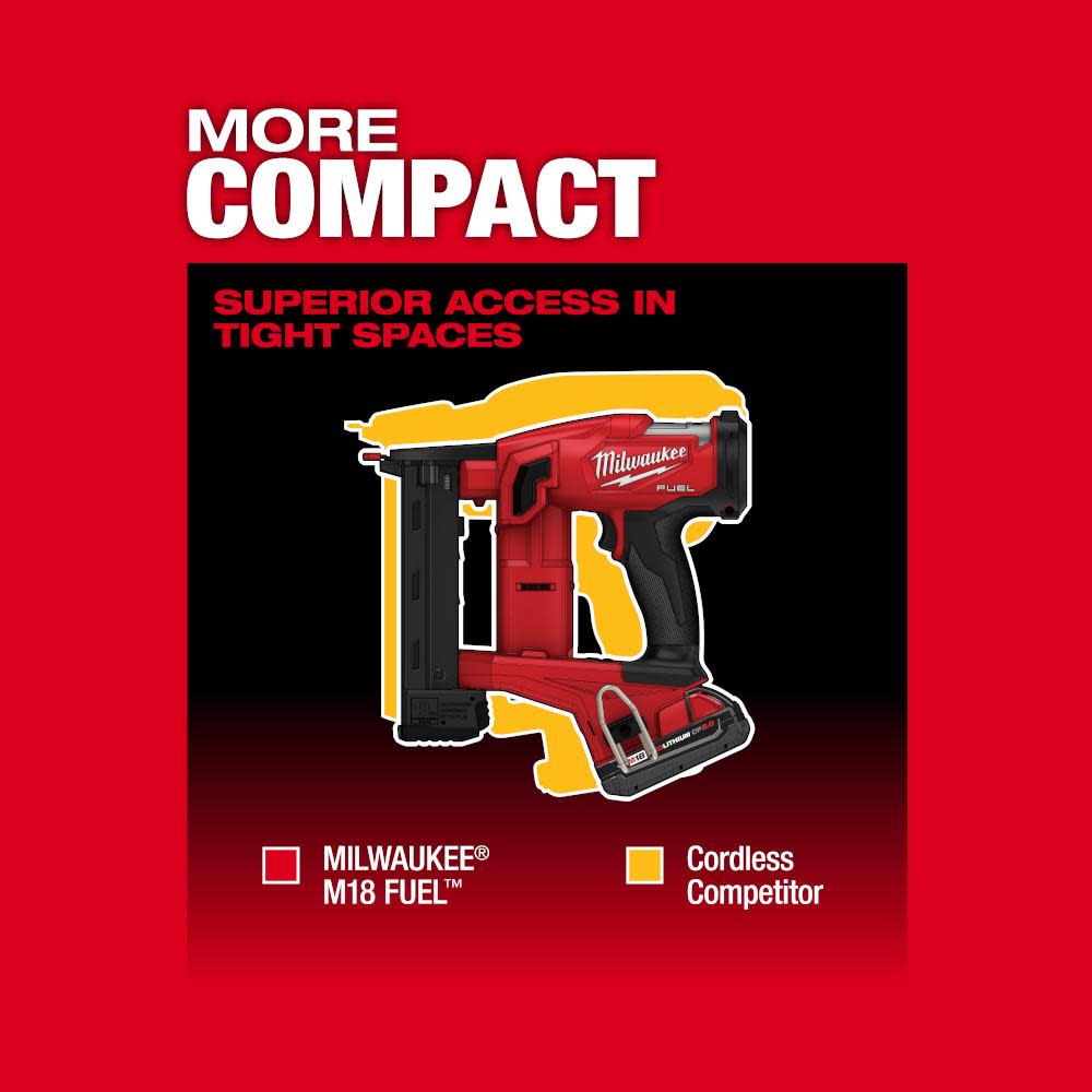 Milwaukee M18 FUEL 18 Gauge 1/4 in. Narrow Crown Stapler Kit - Ascmtools