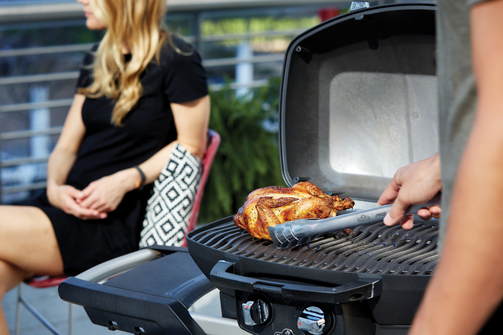 Napoleon TravelQ PRO285X Portable Propane Gas Grill with Scissor Cart Black - Ascmtools