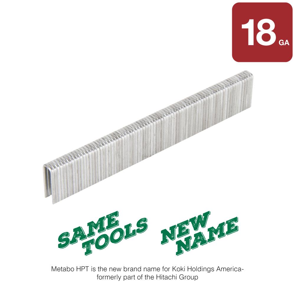 Metabo HPT 1/4″ x 3/4″ Staples 18 Gauge Finish 1000qty - Ascmtools