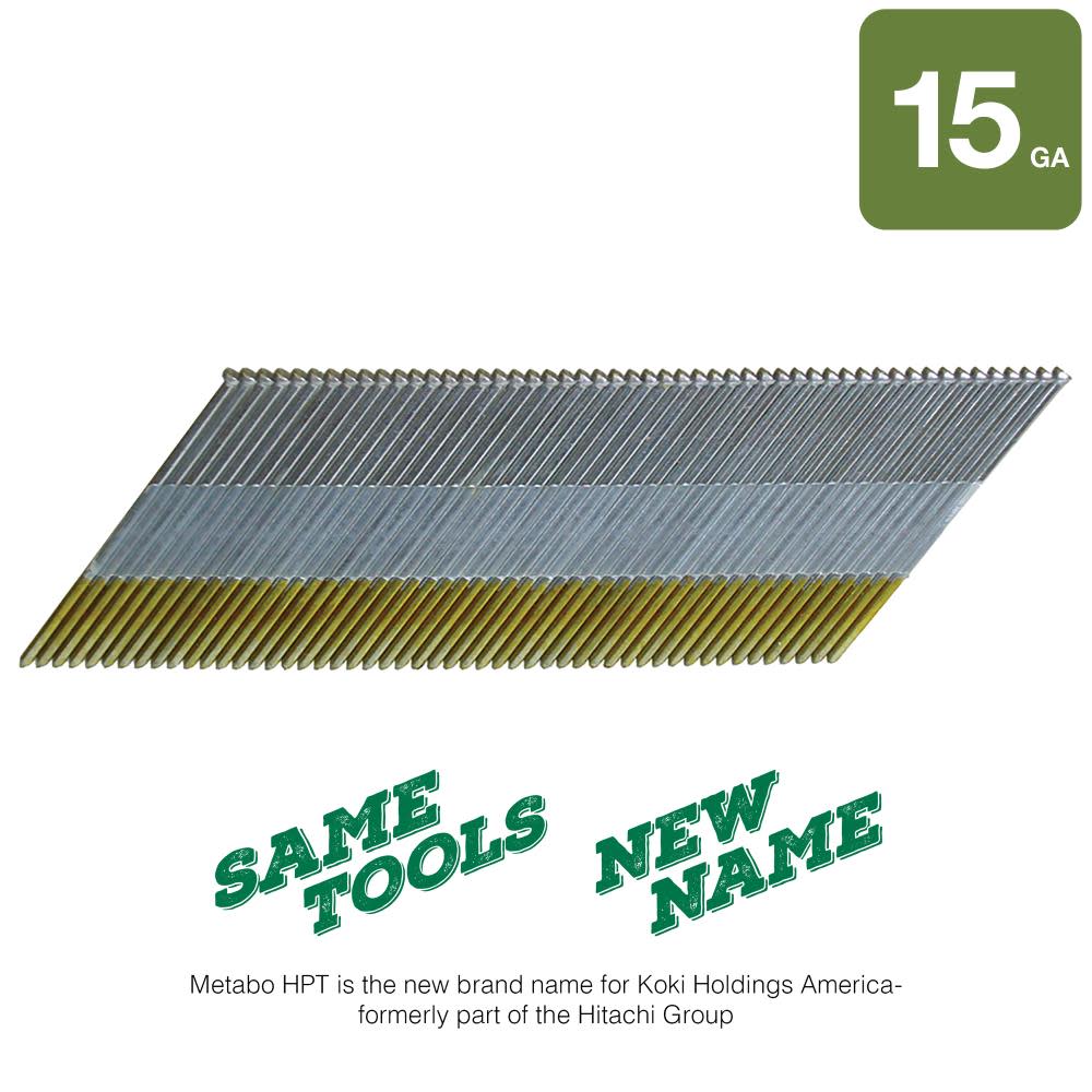 Metabo HPT 2″ 15 Gauge Galvanized Angled Finish Nails 1000qty - Ascmtools