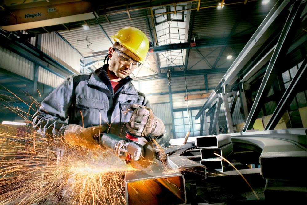 Metabo 6″ Angle Grinder 9600 RPM 14.5 Amp with Non Locking Paddle - Ascmtools