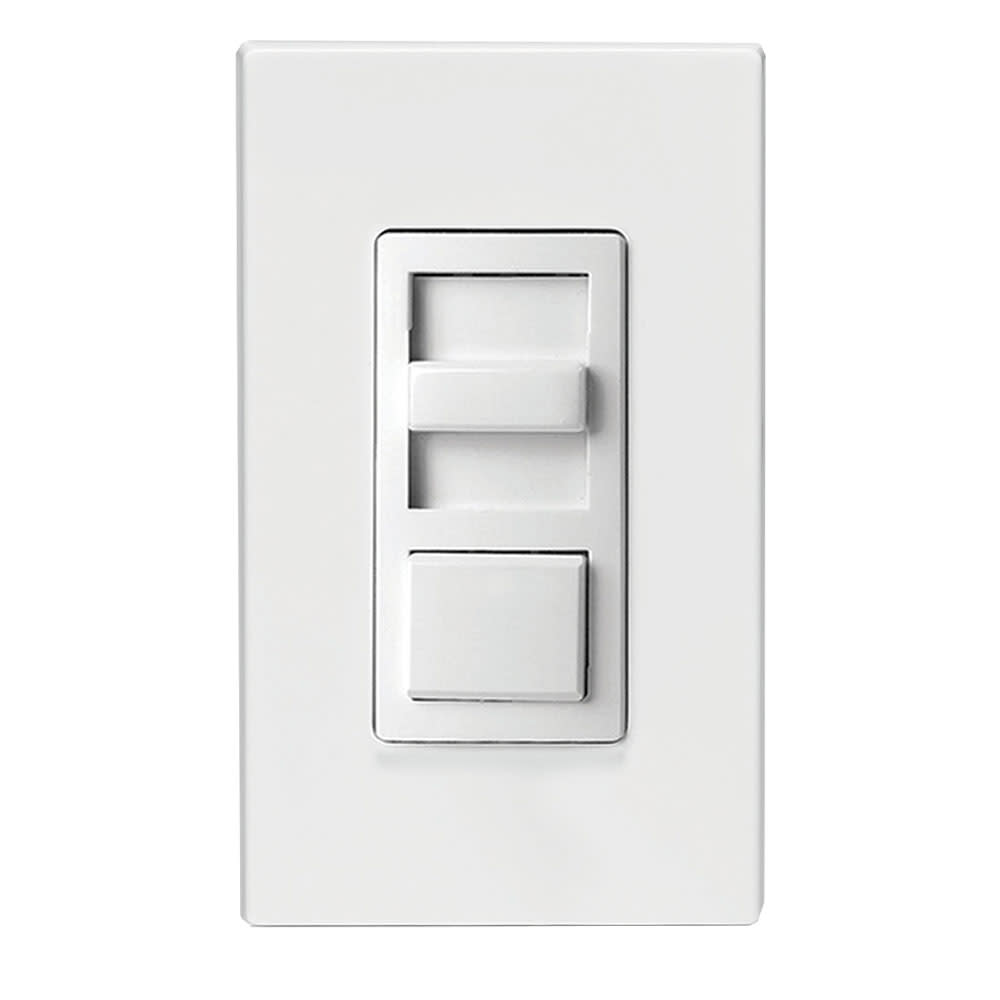 Leviton IllumaTech 120V 600W White 3 Way Slide Dimmer Switch - Ascmtools