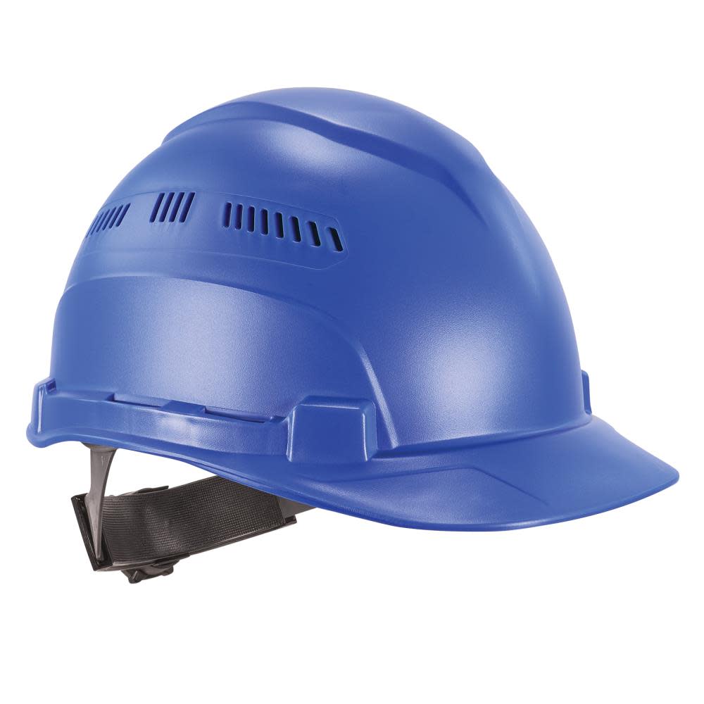 Ergodyne Skullerz 8966 Blue Lightweight Cap Style Hard Hat Vented Class C - Ascmtools