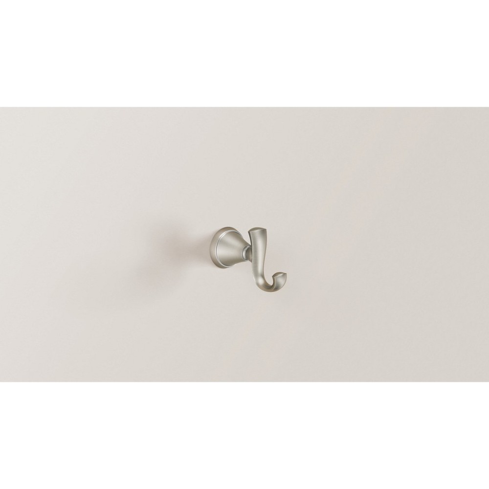 Moen Tiffin Brushed Nickel Robe Hook with Press & Mark Stamp - Ascmtools