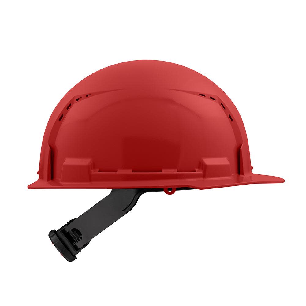 Milwaukee Front Brim Vented Hard Hat with 4pt Ratcheting Suspension Type 1 Class C Red - Ascmtools