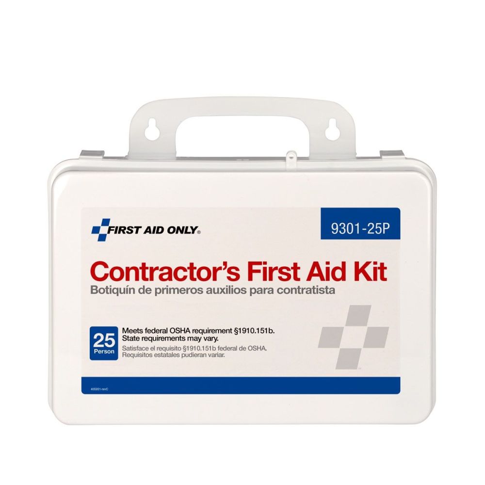 First Aid Only 25 Person Plastic Case Contractor First Aid Kit - Ascmtools