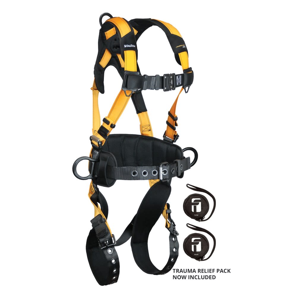Falltech Journeyman Flex Aluminum 3D Belted Harness Large - Ascmtools