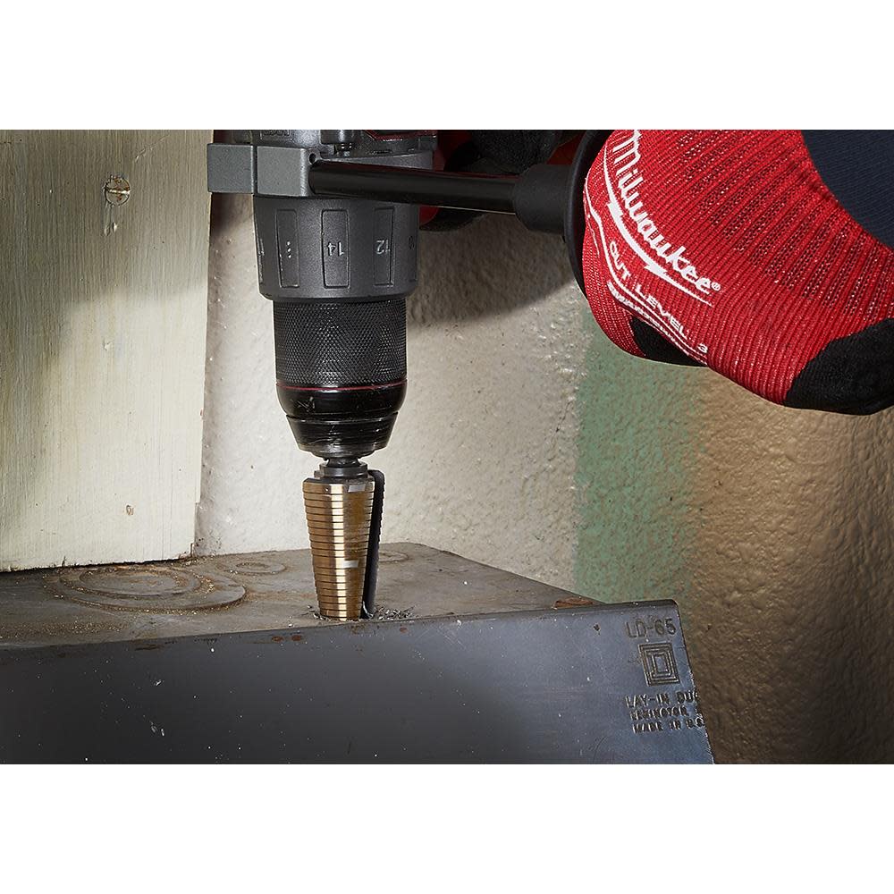 Milwaukee Cobalt Step Drill Bit #9 1/8-1-1/8″ - Ascmtools