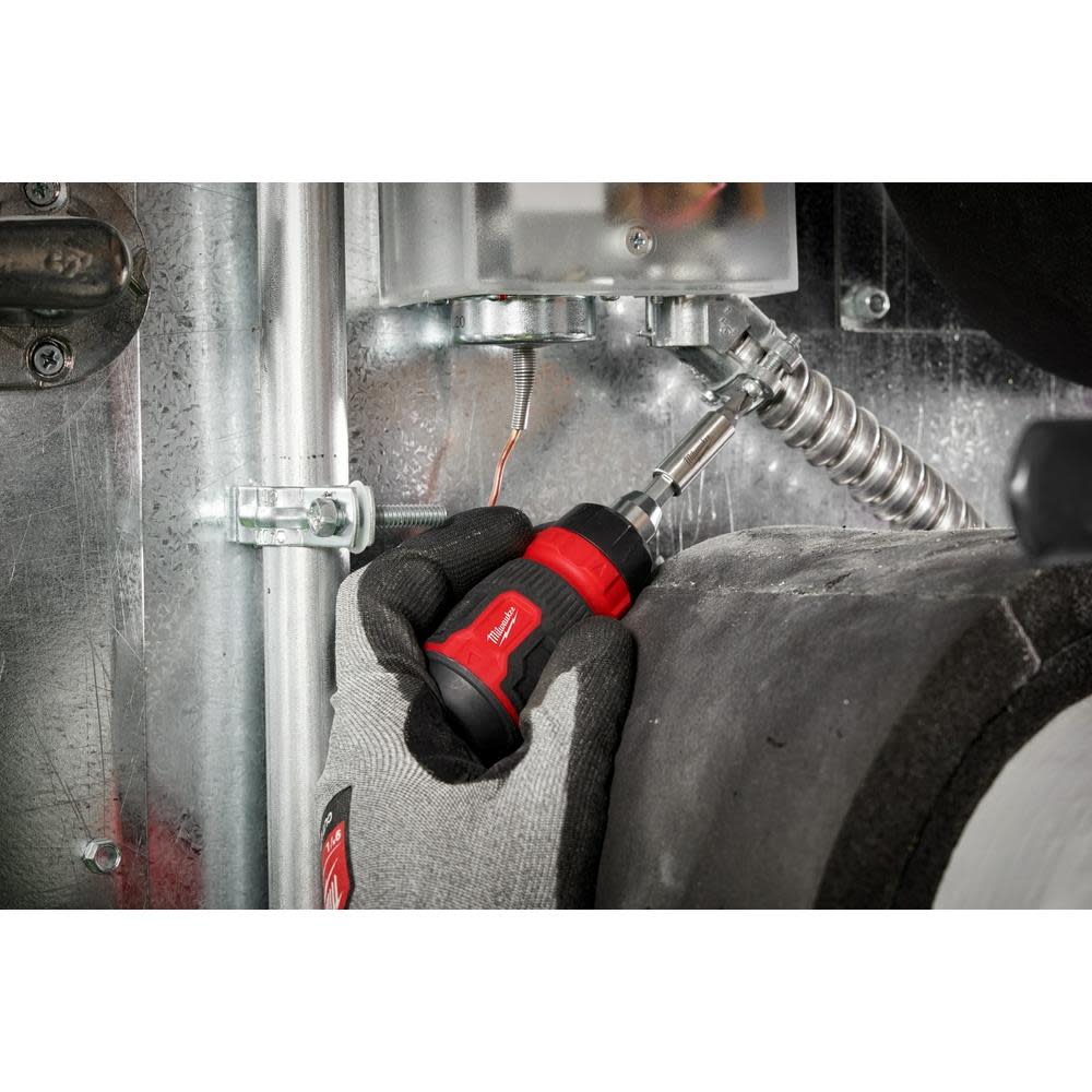 Milwaukee 8-in-1 Ratcheting Compact Multi-Bit Screwdriver - Ascmtools