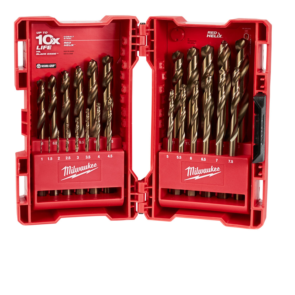 Milwaukee 25-Piece Metric COBALT RED HELIX Kit - Ascmtools