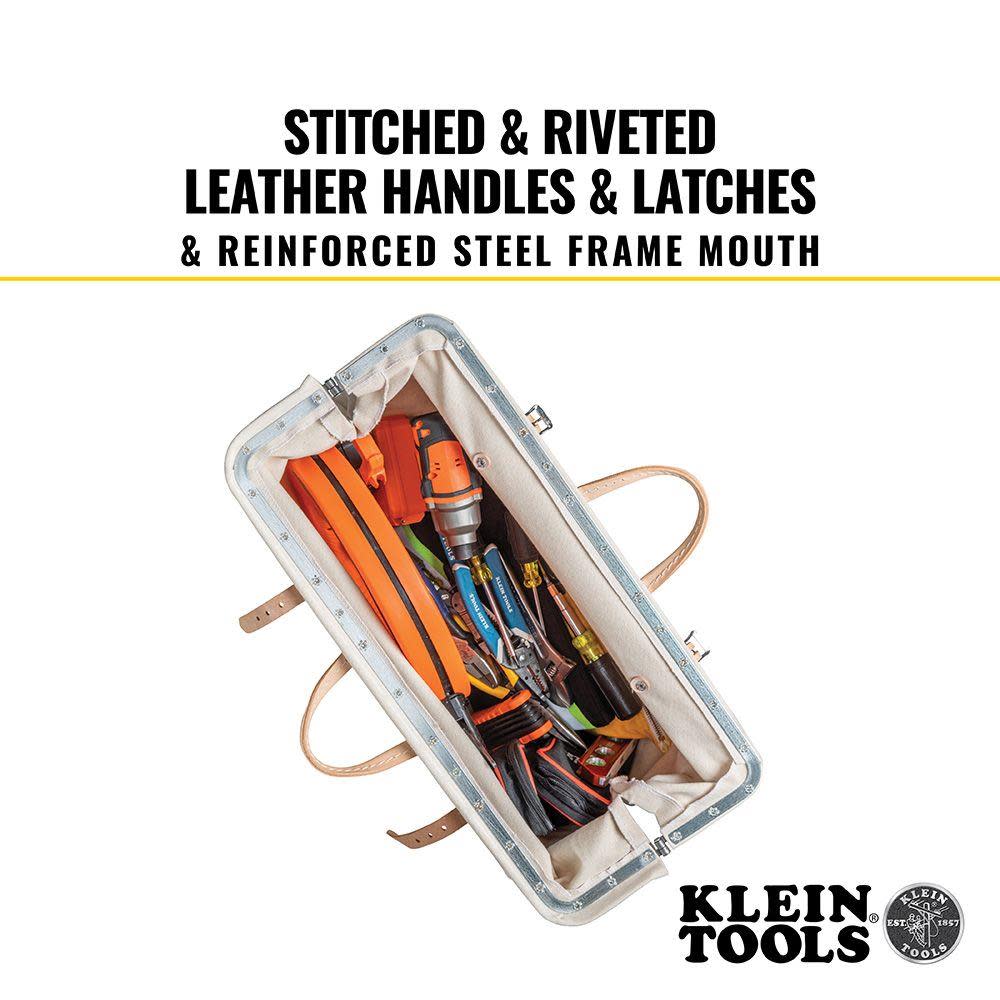 Klein Tools 22″ (559 mm) Canvas Tool Bag - Ascmtools