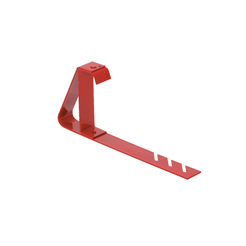 Qual Craft 6 In. x 90 Degree Red Fixed Steel Roof Bracket - Ascmtools