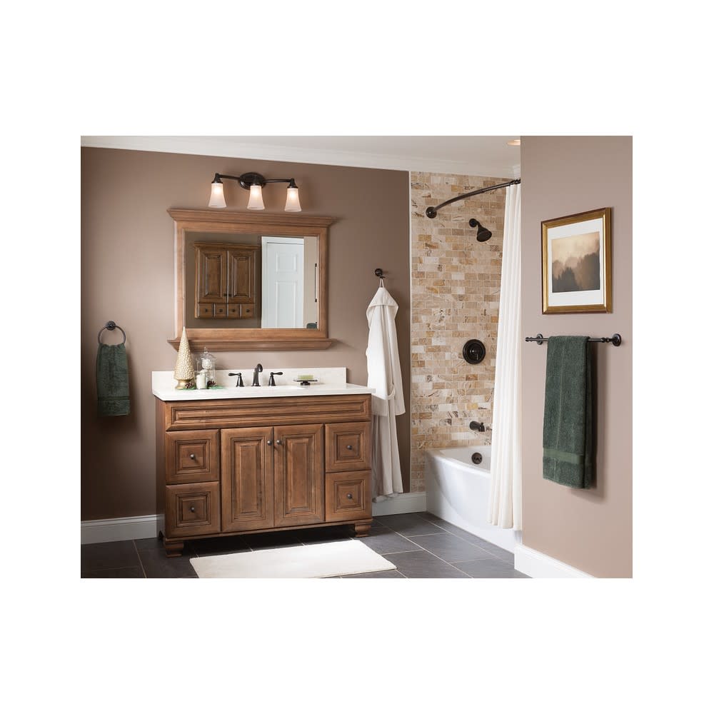 Moen Caldwell Bathroom Lavatory Faucet Bronze 2 Handle High Arc - Ascmtools