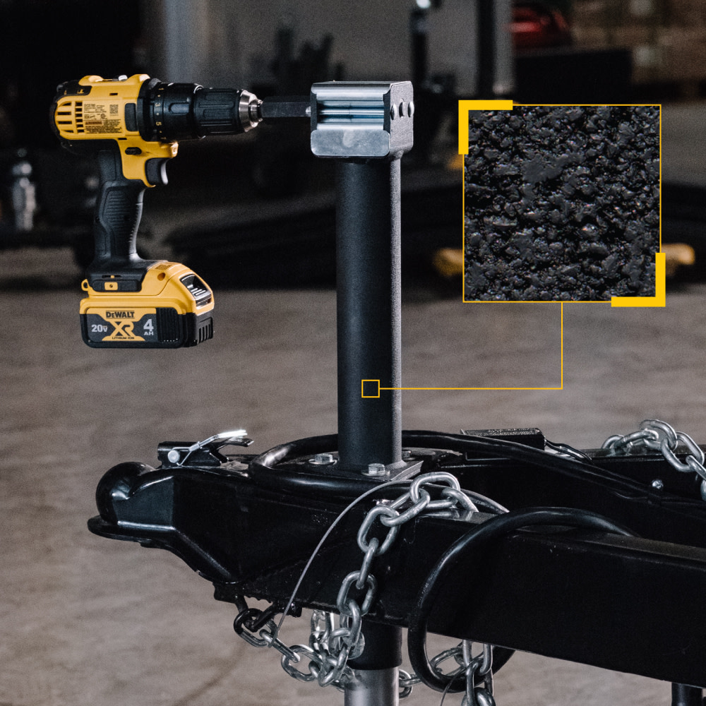Trailer Valet JX 5000 lbs Center Mounted Drill Jack 14″ Travel - Ascmtools
