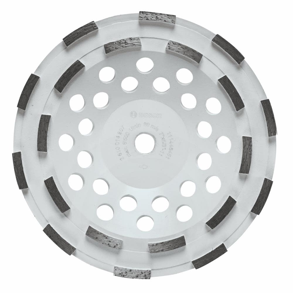 Bosch 7 In. Double Row Segmented Diamond Cup Wheel - Ascmtools