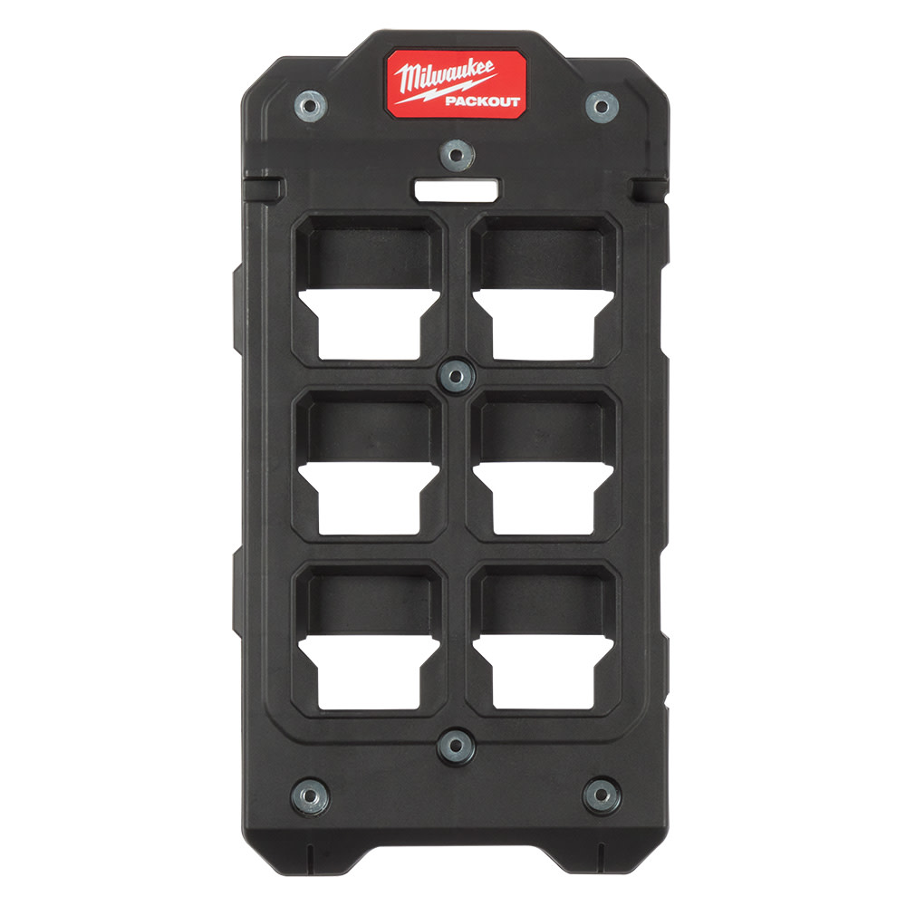 Milwaukee PACKOUT Wall Plate & 2pk M18 Battery Racks Bundle - Ascmtools