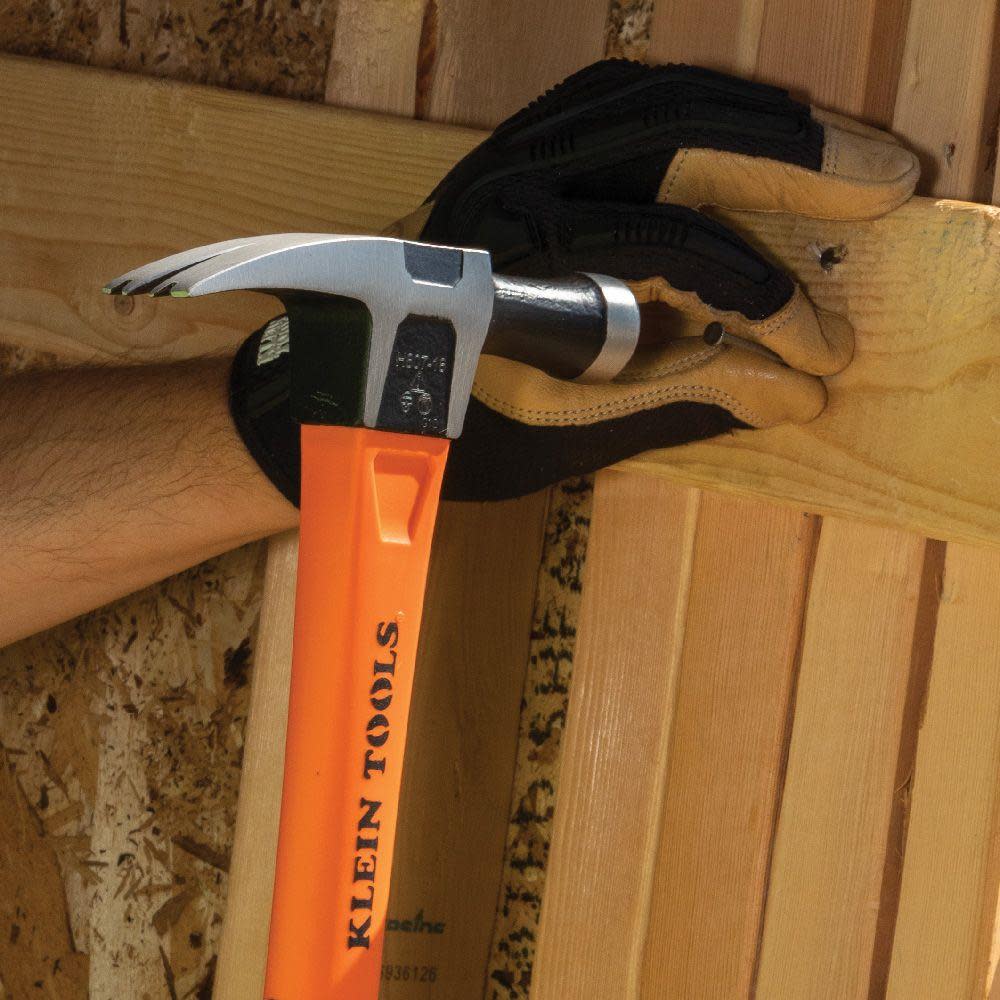 Klein Tools Electricians Hammer Straight Claw 18oz 15″ - Ascmtools