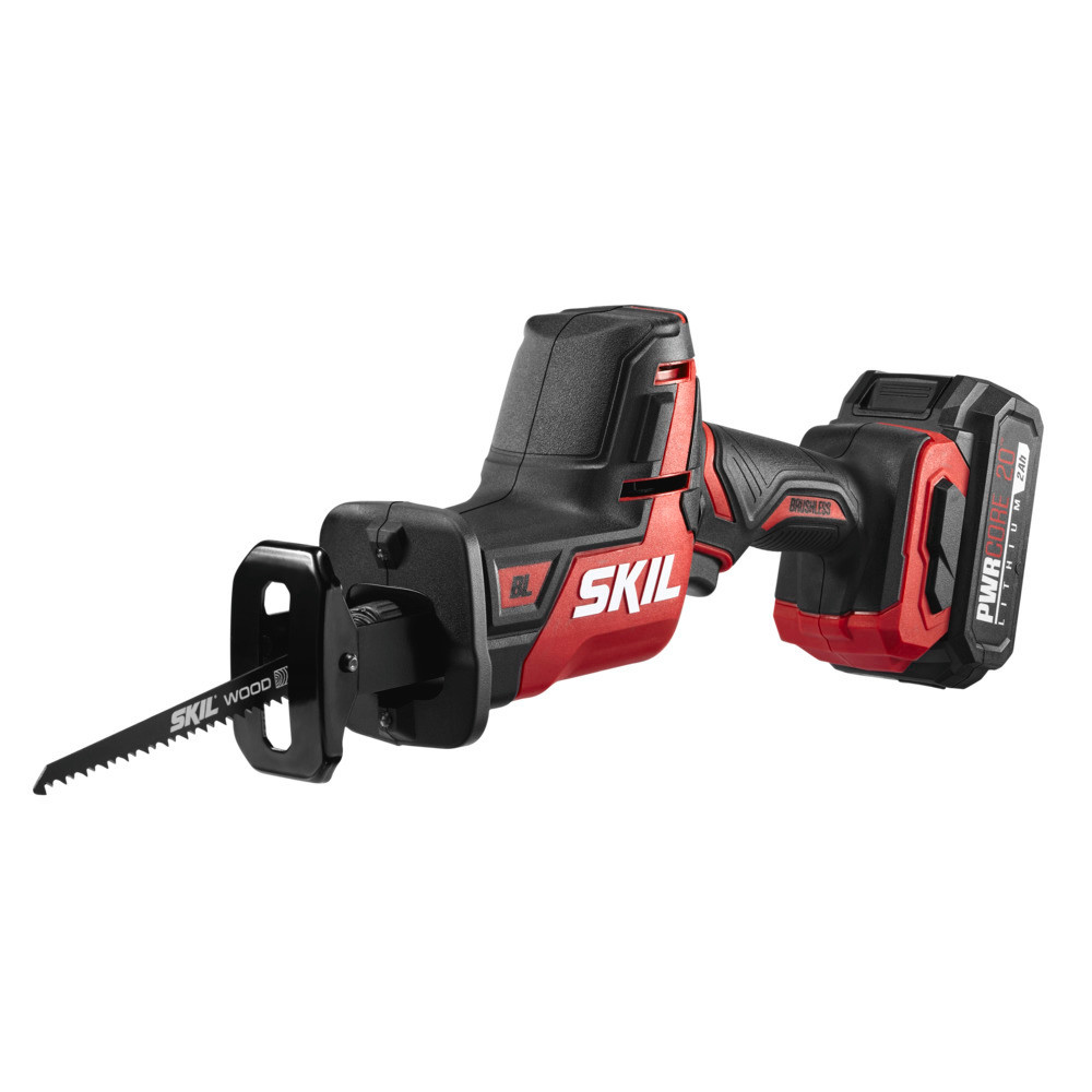 SKIL PWRCORE 20 Brushless 20V Compact Reciprocating Saw Kit - Ascmtools