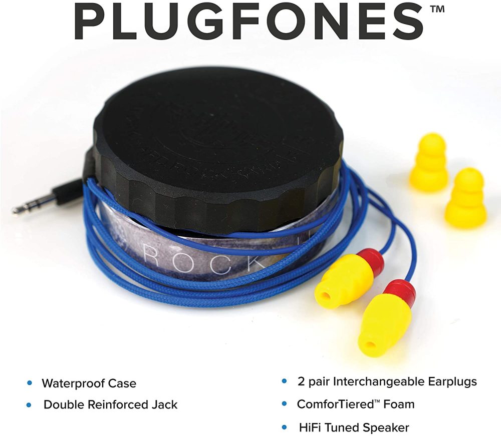 Plugfones Protector VL Flanged Shape Blue/Red/Yellow 26 dB Rated Corded Ear Plugs - Ascmtools