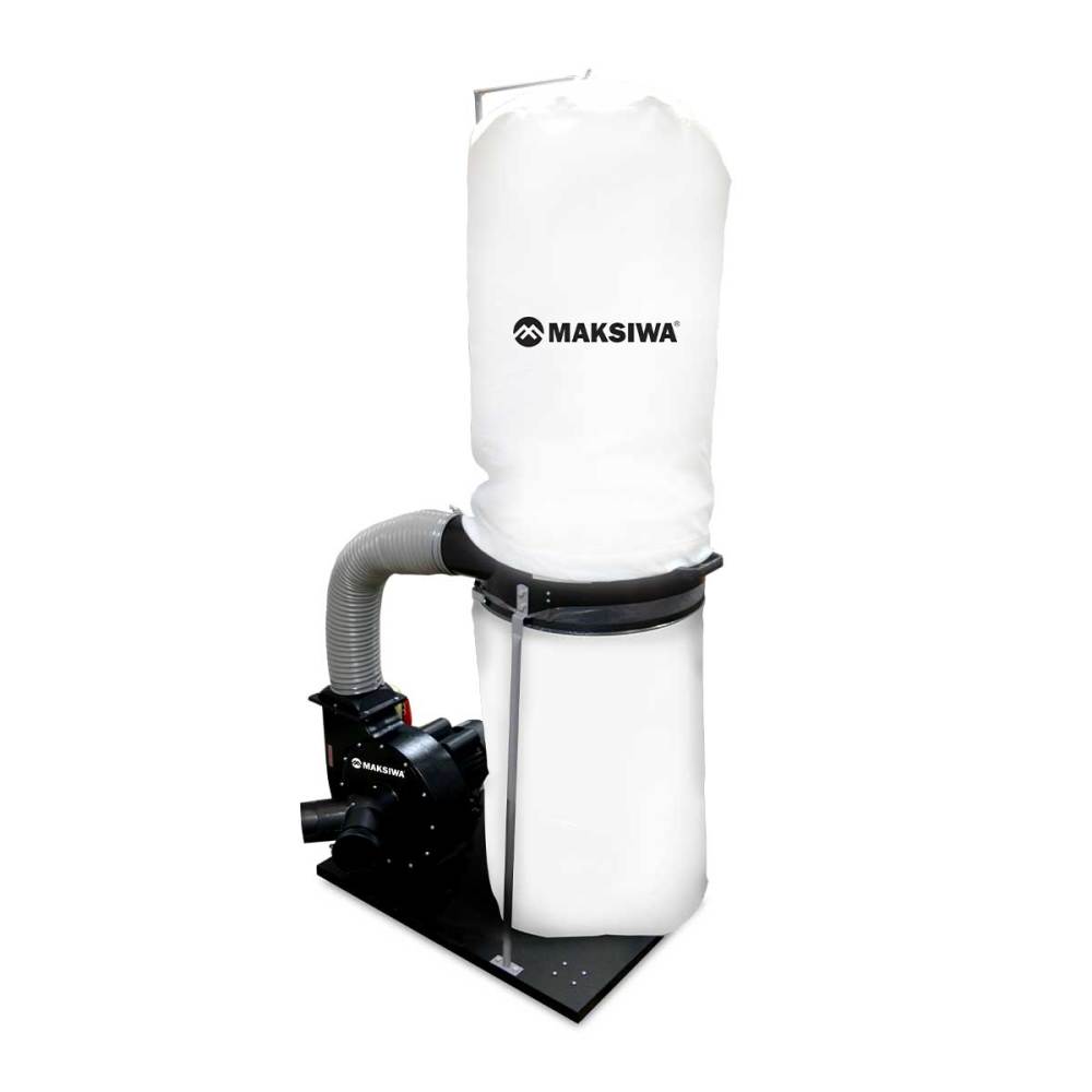 Maksiwa Dust Collector 1790 CFM 127/220V 1 Phase 2HP 2 Entry - Ascmtools