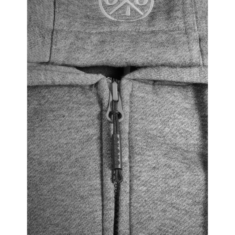 ORORO Unisex Flecking Gray Heated Fleece Hoodie Kit Small - Ascmtools