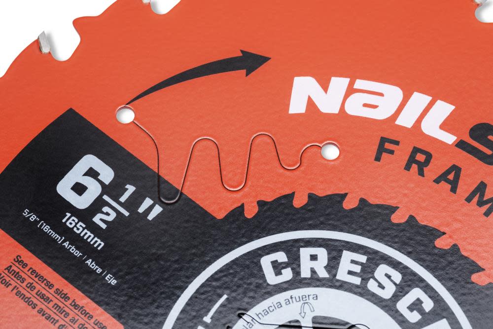 Crescent NailSlicer Framing Circular Saw Blade 6 1/2″ 24T - Ascmtools