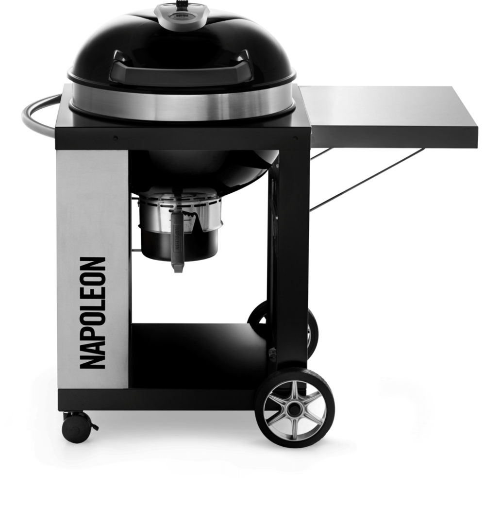 Napoleon PRO CART Charcoal Kettle Grill Black - Ascmtools