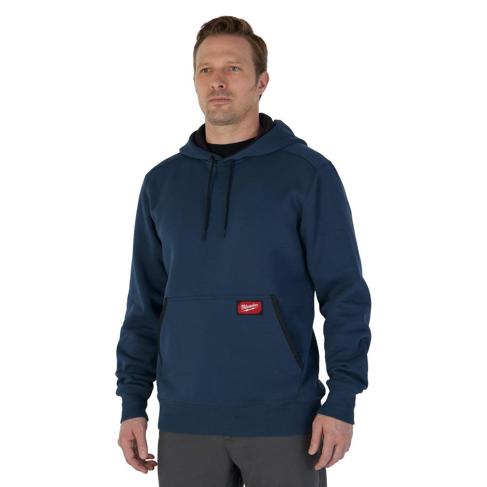 Milwaukee Midweight Pullover Hoodie Blue Medium - Ascmtools