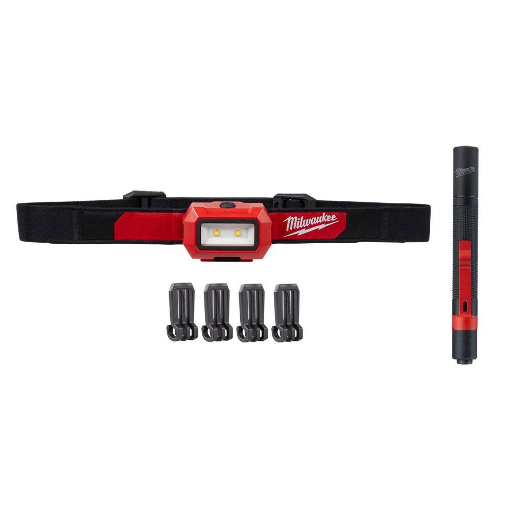 Milwaukee Headlamp & Penlight Kit - Ascmtools
