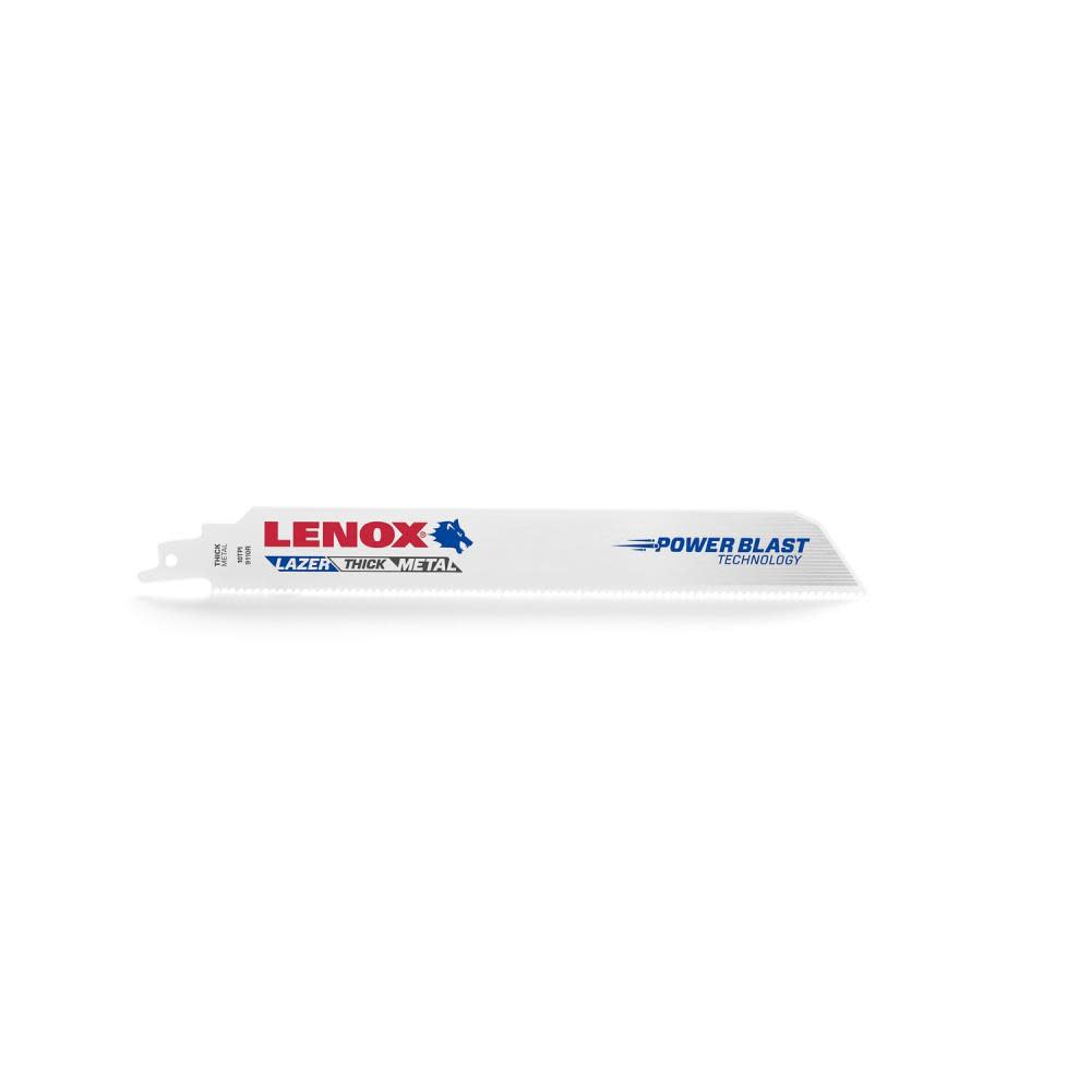 Lenox Reciprocating Saw Blade B9110R 9″ X 1″ X .042″ X 10 TPI 25pk - Ascmtools
