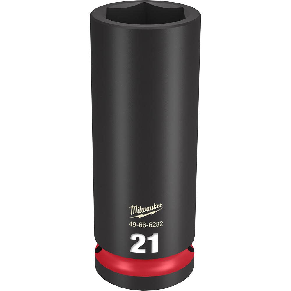 Milwaukee SHOCKWAVE Impact Duty Socket 1/2″ Drive 21MM Deep 6 Point - Ascmtools