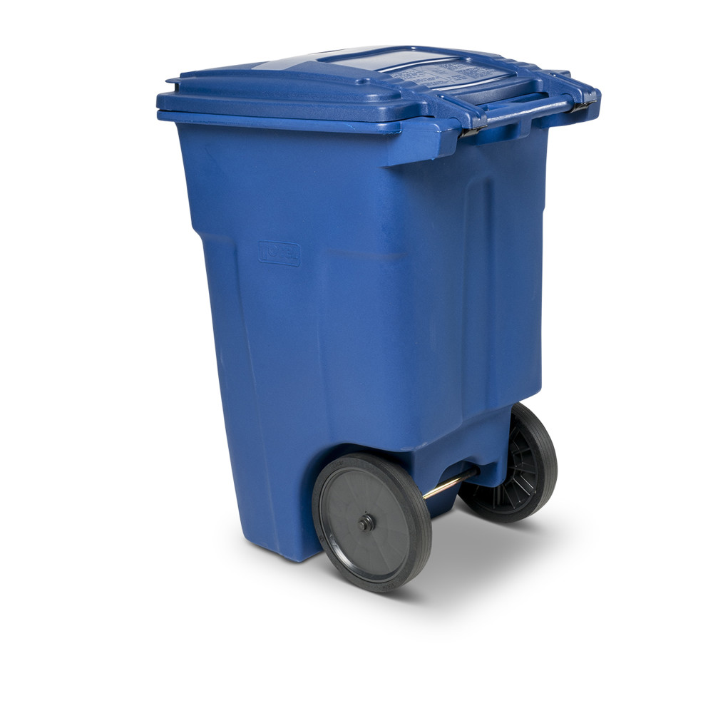 Toter 48 Gallon Trash Can with Smooth Wheels and Lid - Ascmtools