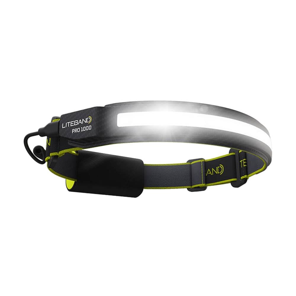 Liteband Pro 1000 WideBeam Carbon Fiber LED Rechargeable Headlamp - Ascmtools