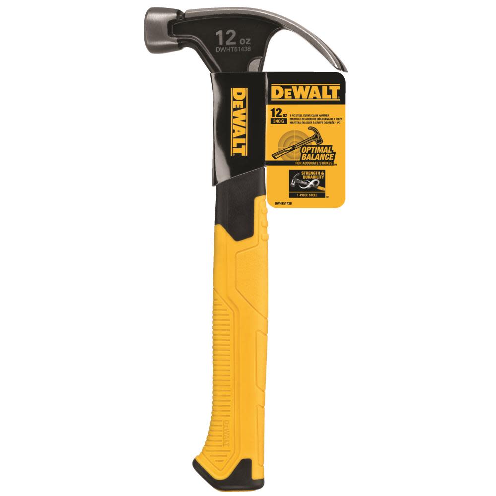 DEWALT 12oz. 1pc. Steel Hammer - Ascmtools