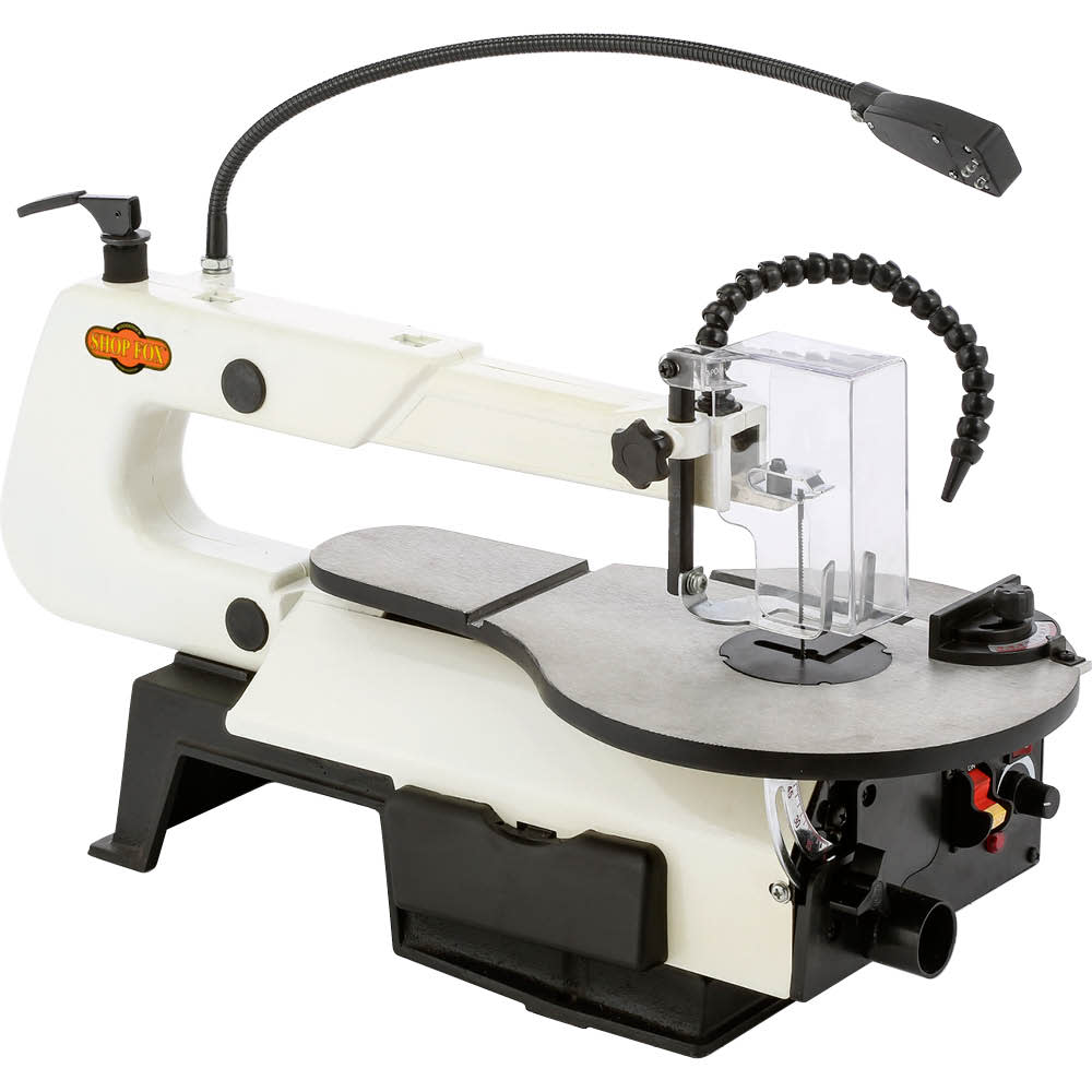 Shop Fox 16″ VS Scroll Saw with Foot Switch - Ascmtools