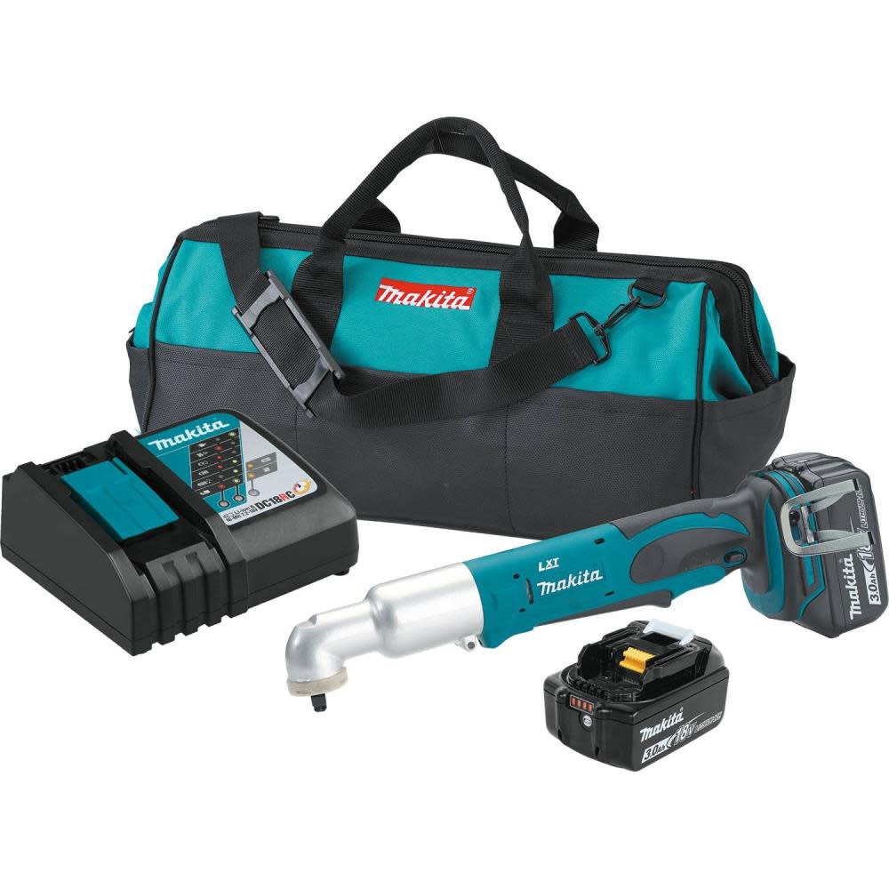 Makita 18V LXT Lithium-Ion Cordless 3/8 in. Angle Impact Wrench Kit - Ascmtools