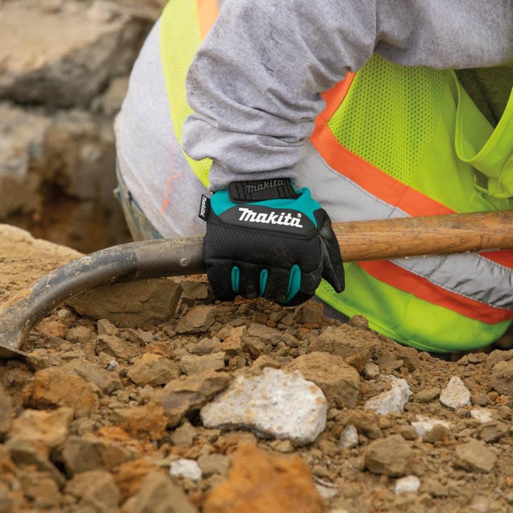 Makita Performance Gloves Genuine Leather Palm Large - Ascmtools