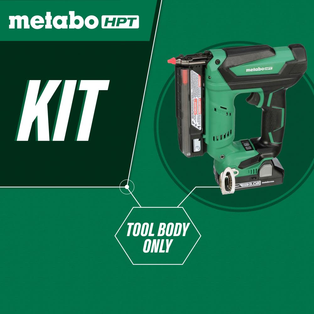Metabo HPT 18V Cordless Li-Ion 23-Gauge Pin Nailer (Bare Tool) - Ascmtools