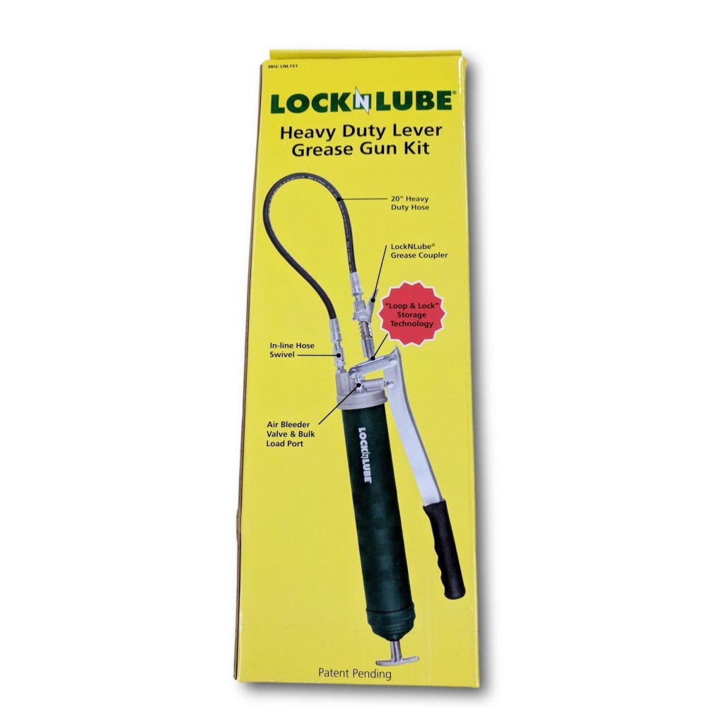 Lock N Lube Lock N Lube Lever Grip Grease Gun 10000 PSI Heavy Duty - Ascmtools