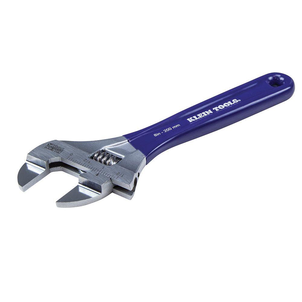 Klein Tools Slim-Jaw Adjustable Wrench 8″ - Ascmtools